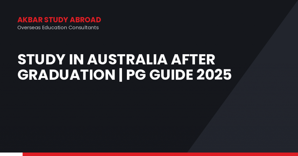 Study in Australia After Graduation | PG Guide 2025