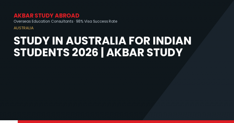 Study in Australia for Indian Students 2026 | Akbar Study