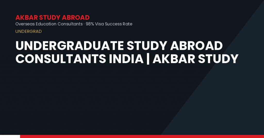 Undergraduate Study Abroad Consultants India | Akbar Study